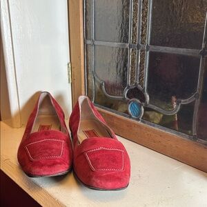 Cole Haan Crimson Suede Loafers